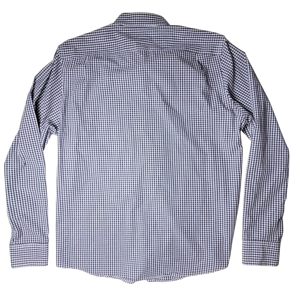 J. Crew Navy Gingham Slim Button Down Shirt L - Picture 3 of 6